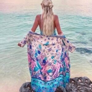 SPELL Siren Song Mermaid Duster Kimono OSFM